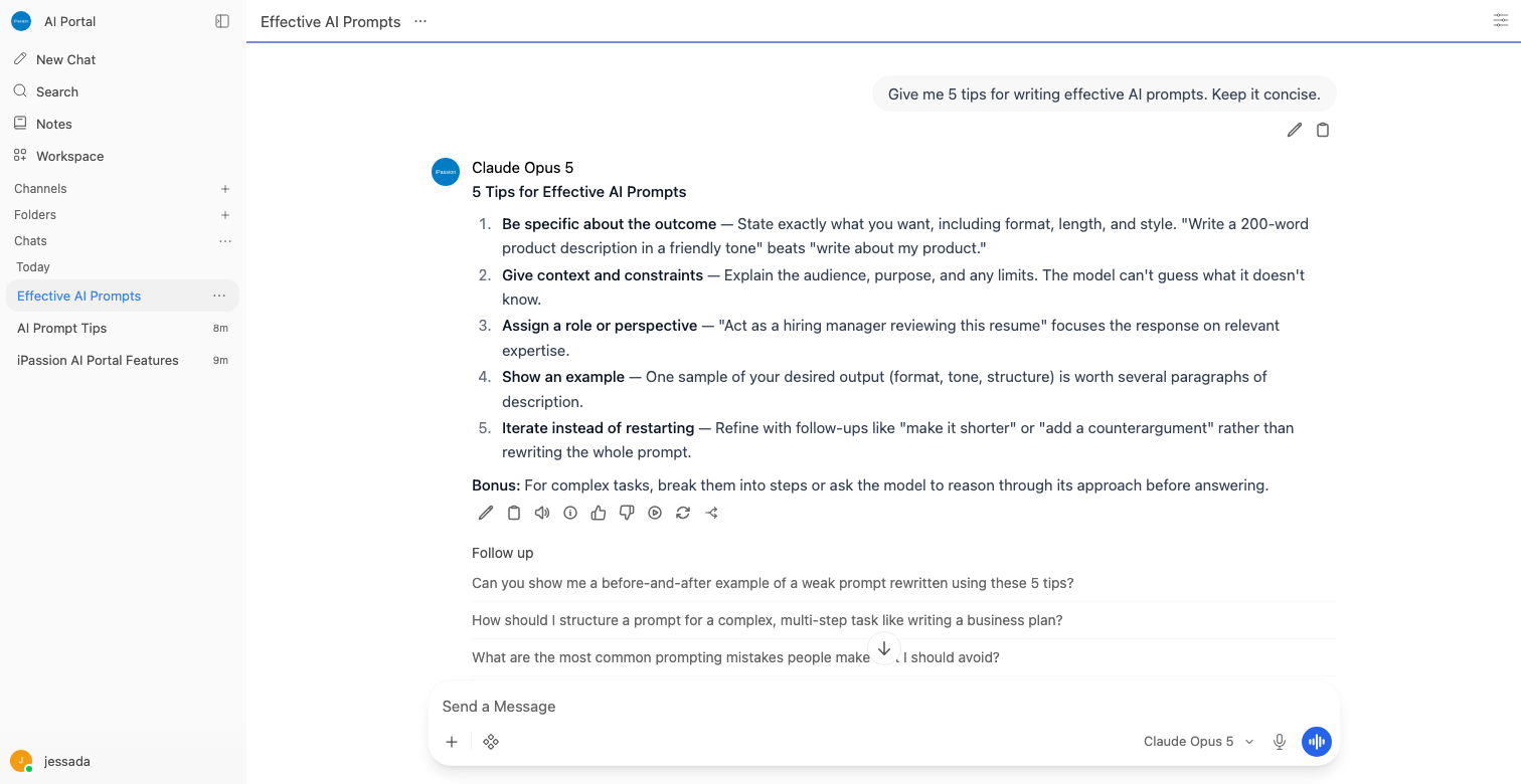 Chat Interface